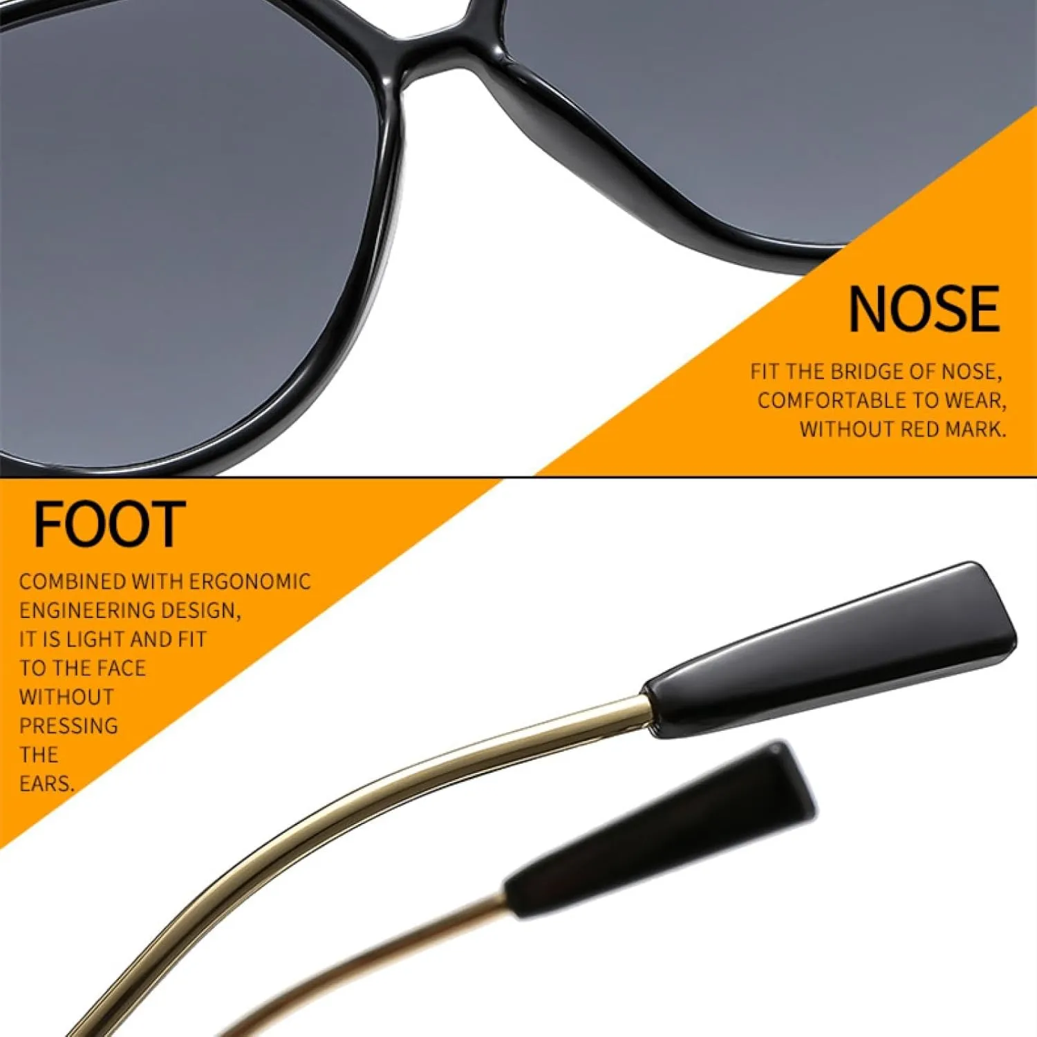 Vintage Sunglasses Women Gradient Lens Shades Uv400 Eyewear