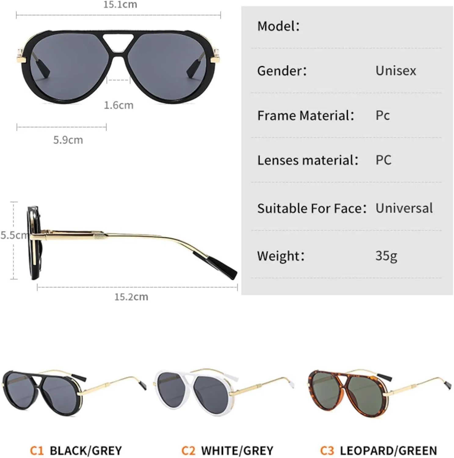 Vintage Sunglasses Women Gradient Lens Shades Uv400 Eyewear