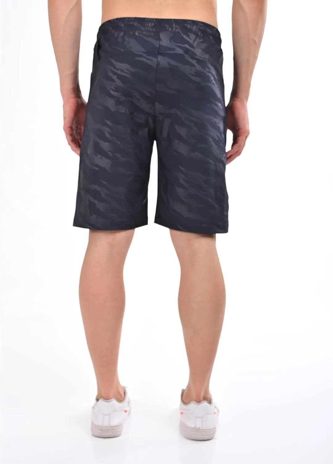 VIROH Men's Camouflage Athletic Shorts with Quick-Dry Fabric, Zipper Pockets, Shorts