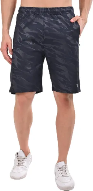 VIROH Men's Camouflage Athletic Shorts with Quick-Dry Fabric, Zipper Pockets, Shorts