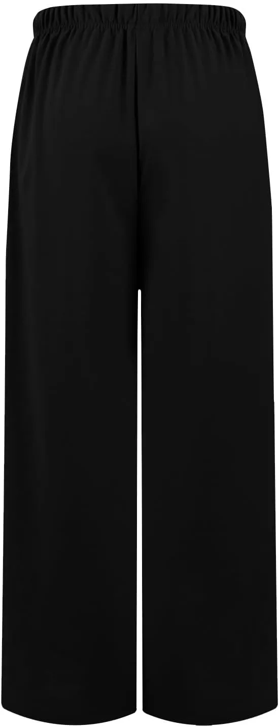 Wide Leg Sweatpants Women Baggy Joggers High Waisted Sweat Pants Lounge Straight Leg Pull on Jogger Pants with Pockets