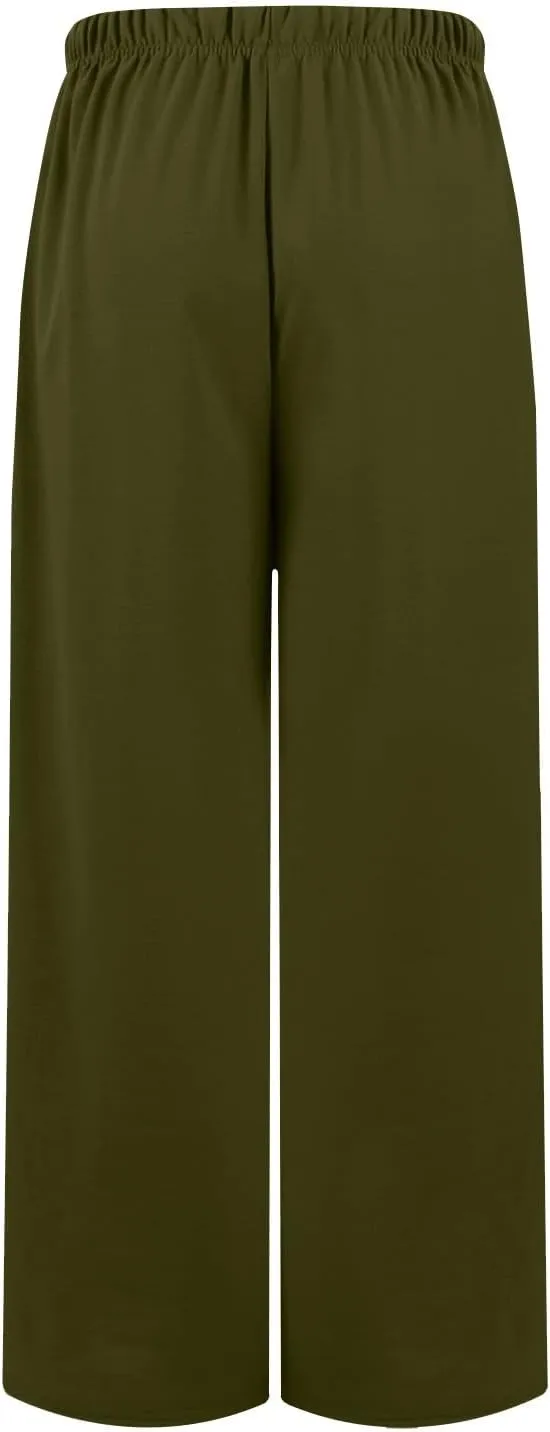 Wide Leg Sweatpants Women Baggy Joggers High Waisted Sweat Pants Lounge Straight Leg Pull on Jogger Pants with Pockets