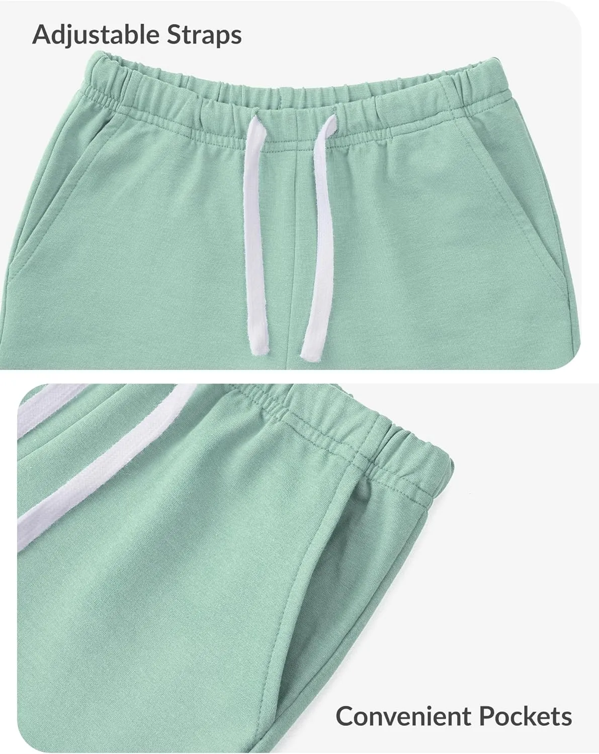 Witwot 3 Pack Toddler Shorts French Terry Baby Boys Shorts Infant Summer Clothes Size 18M-5T