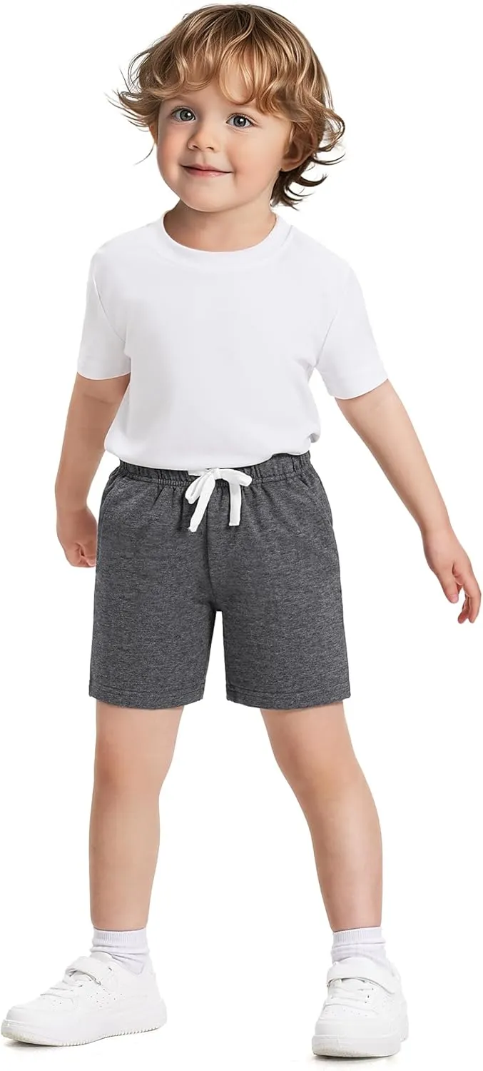 Witwot 3 Pack Toddler Shorts French Terry Baby Boys Shorts Infant Summer Clothes Size 18M-5T