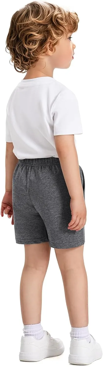 Witwot 3 Pack Toddler Shorts French Terry Baby Boys Shorts Infant Summer Clothes Size 18M-5T