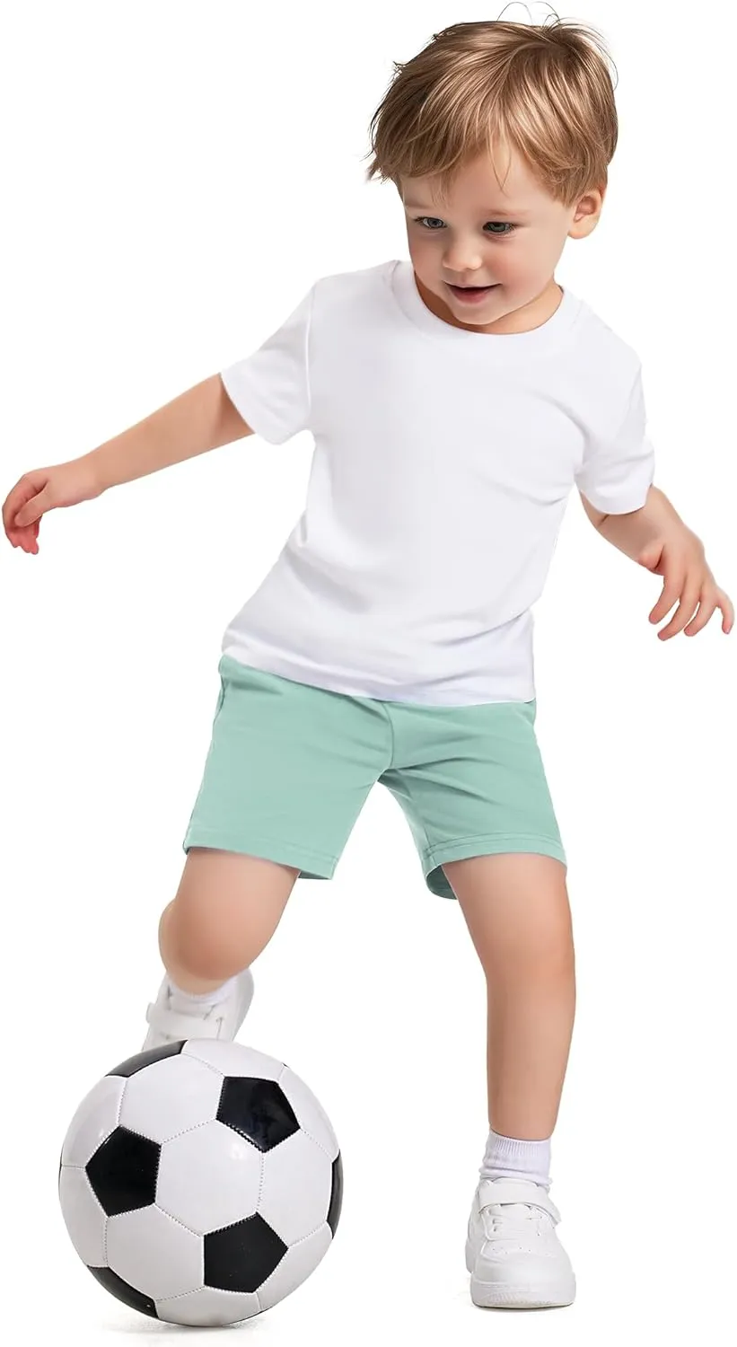 Witwot 3 Pack Toddler Shorts French Terry Baby Boys Shorts Infant Summer Clothes Size 18M-5T
