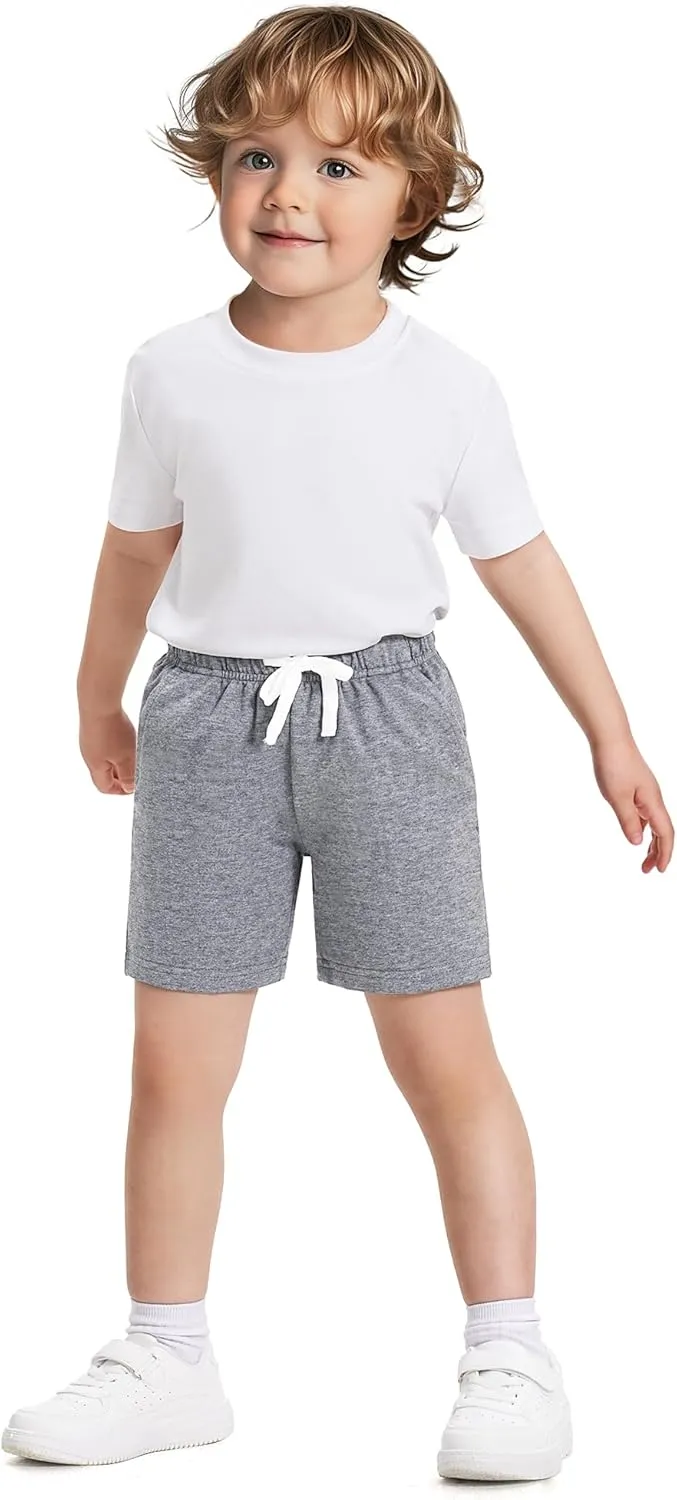 Witwot 3 Pack Toddler Shorts French Terry Baby Boys Shorts Infant Summer Clothes Size 18M-5T