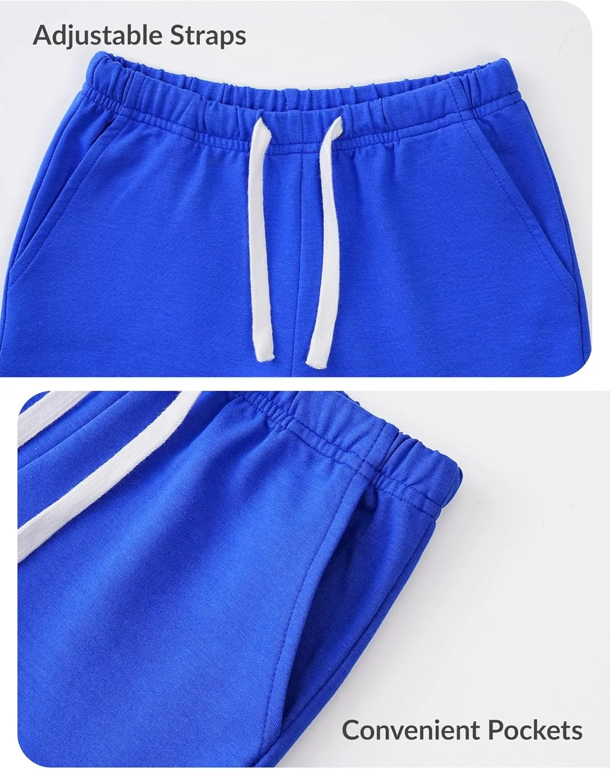 Witwot 3 Pack Toddler Shorts French Terry Baby Boys Shorts Infant Summer Clothes Size 18M-5T