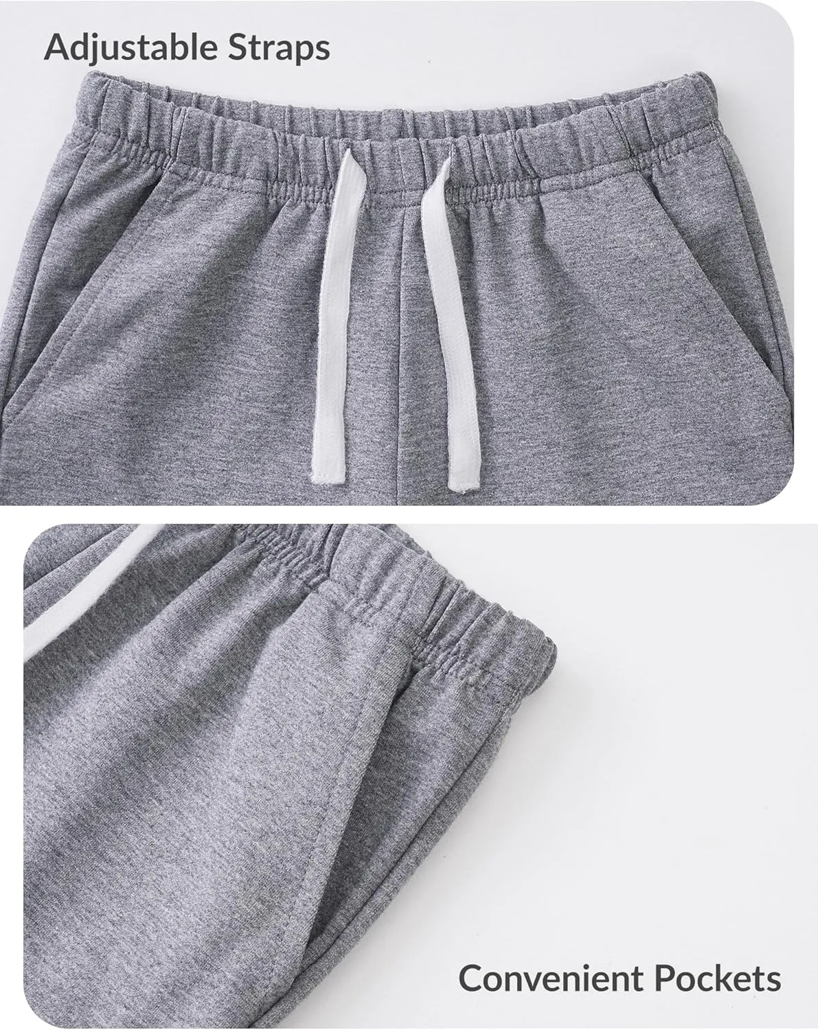 Witwot 3 Pack Toddler Shorts French Terry Baby Boys Shorts Infant Summer Clothes Size 18M-5T