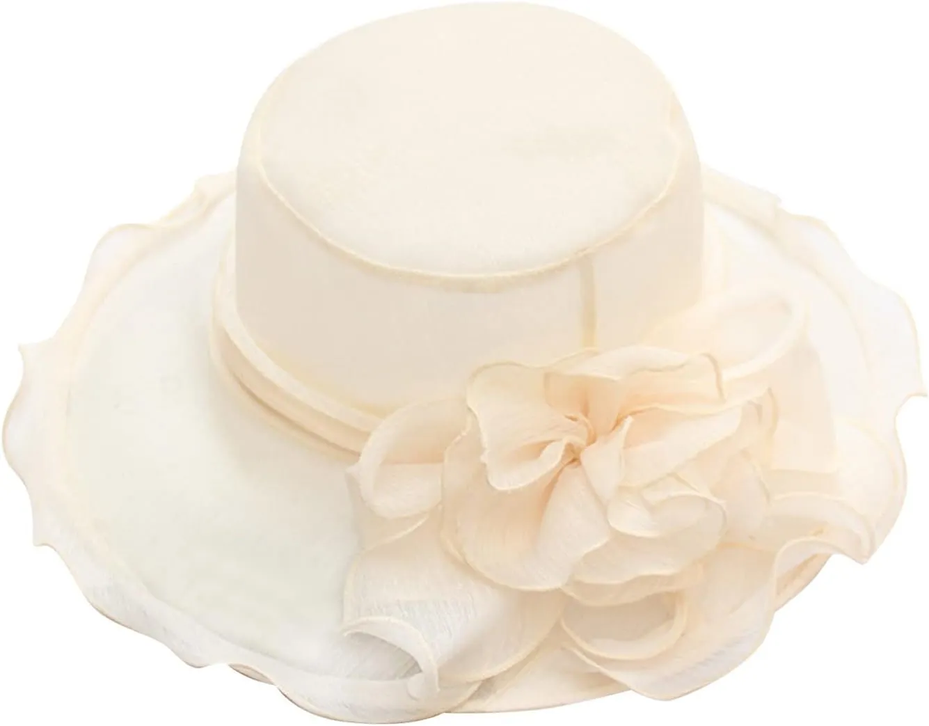 Women Derby Church Hat Fascinator Hat Wide Brim Sun Bucket Hat Kentucky Church Derby Hat Party Bridal Dress Hat