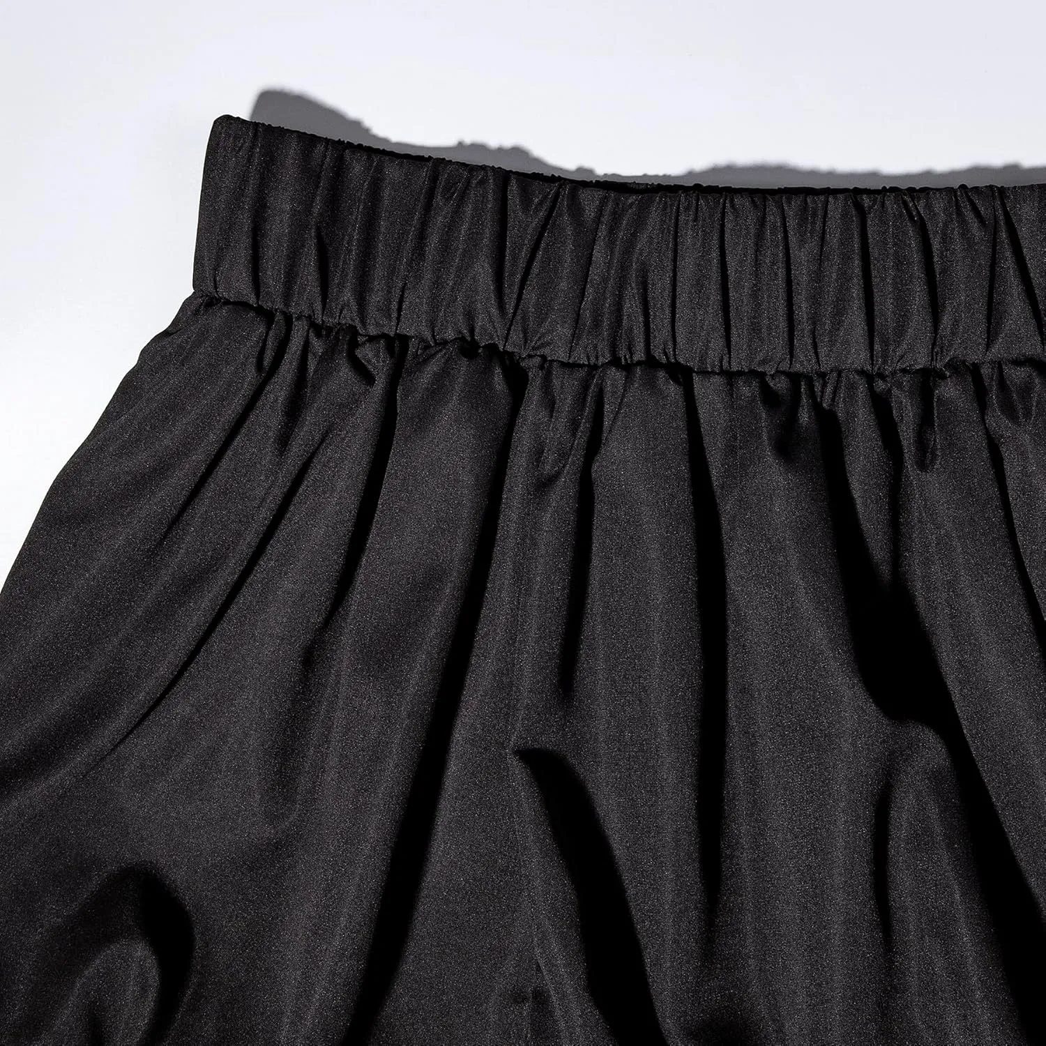 Women Sexy Mini Skirts Pleated Elastic Waist Ruffle Bubble Flared Short Skirt Club Outfits