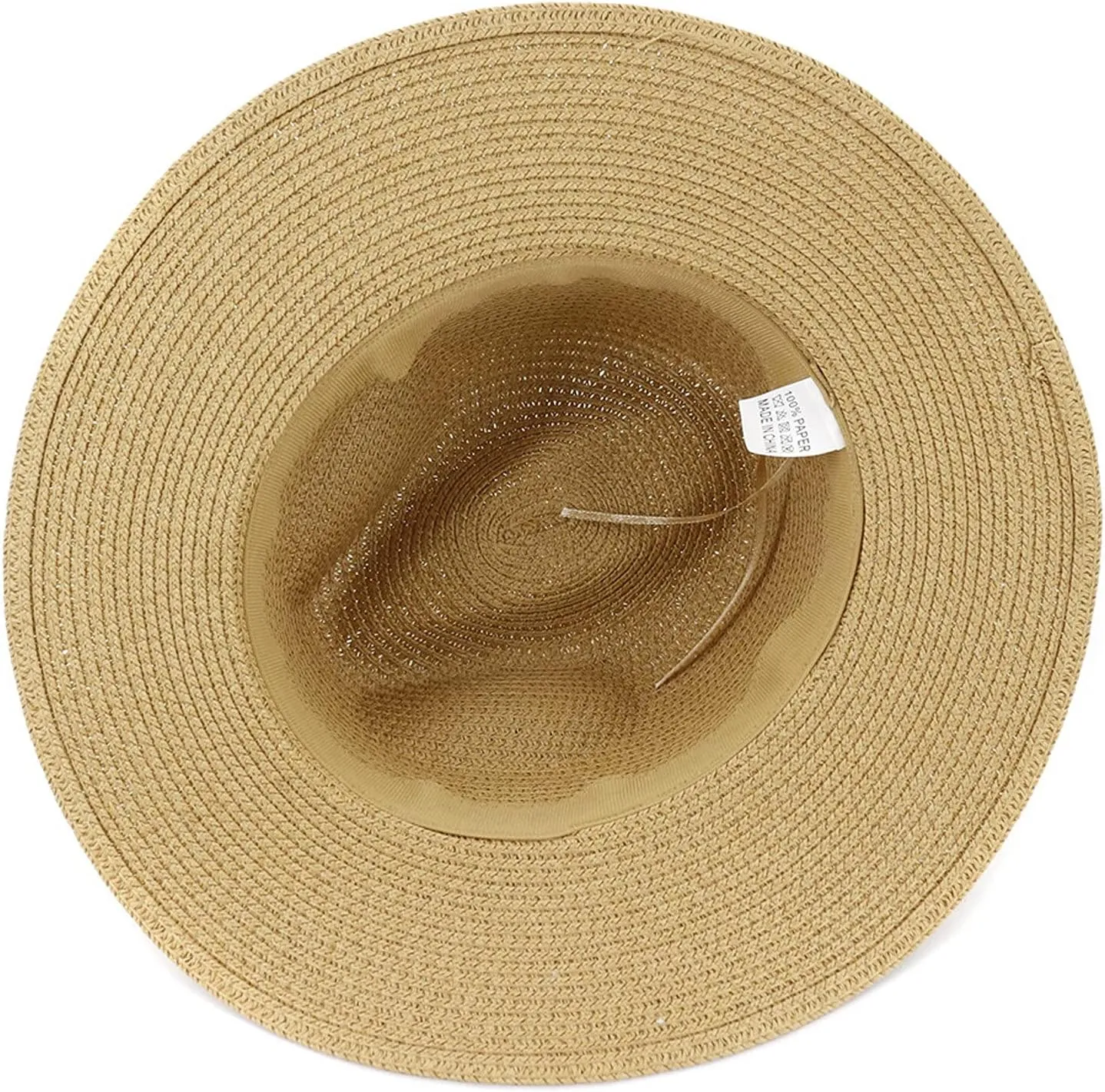 Women Wide Brim Straw Panama Roll up Hat Classic Summer Fedora Beach Sun Hat UPF50  Straw Hat for Women