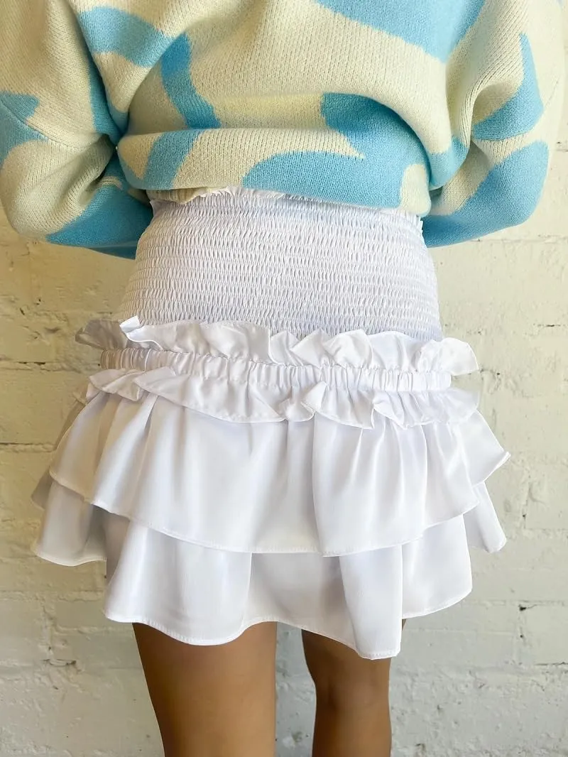 Women Y2k Lace Slip Mini Skirt Underskirt Flowy Pleated Asymmetrical Ruffle Mesh Short Skirt Going Out Fairy Skirts