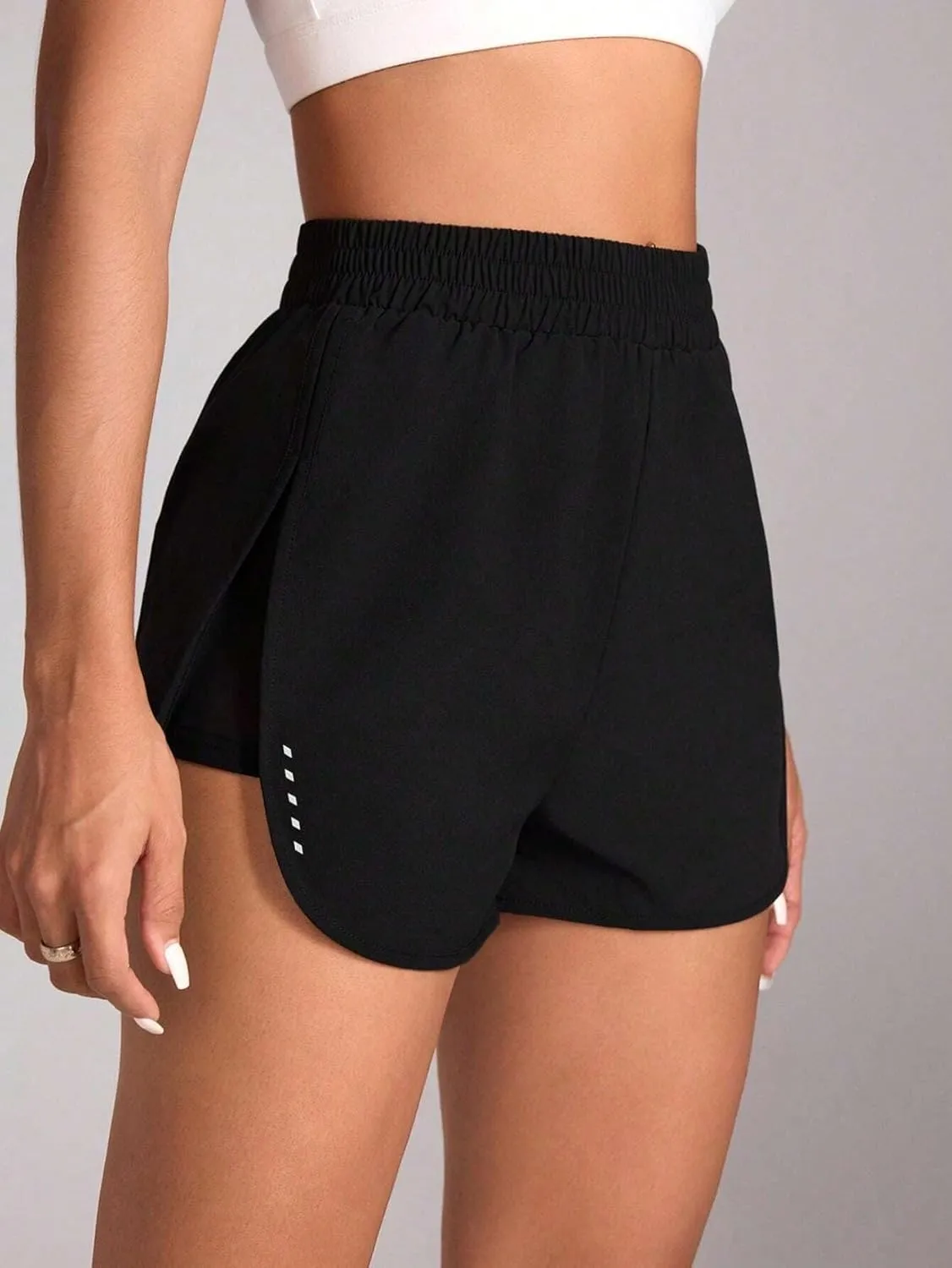 Women's Athletic Shorts High Waisted Running Shorts Quick Dry Sexy Slimming Gym Workout Shorts