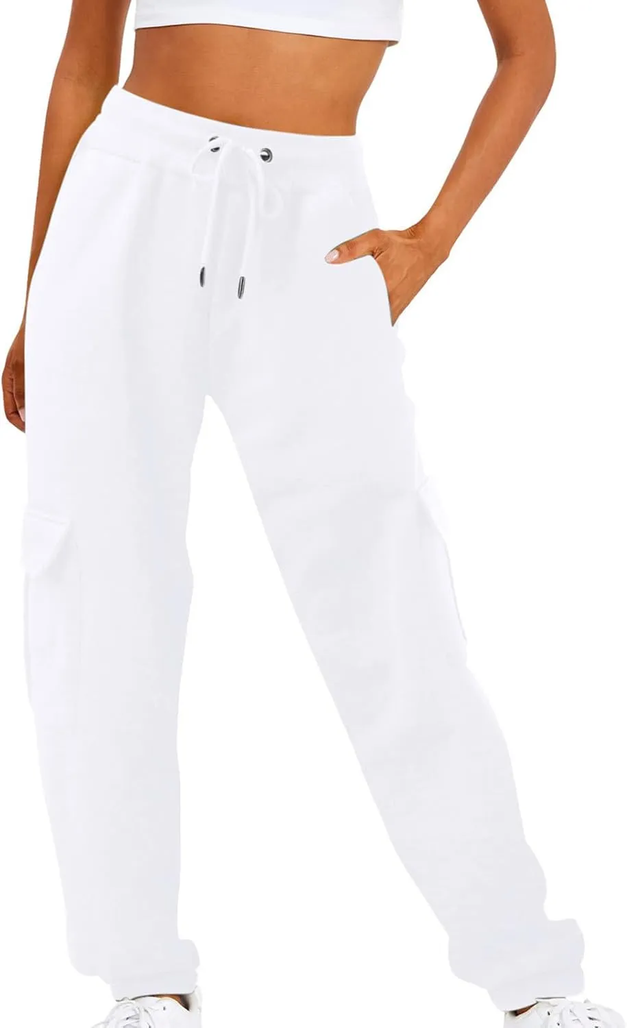 Women's Cinch Bottom Sweatpants High Waisted Athletic Joggers Casual Comfy Fall Sweatpants Women Baggy Lounge Pants