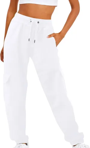 Women's Cinch Bottom Sweatpants High Waisted Athletic Joggers Casual Comfy Fall Sweatpants Women Baggy Lounge Pants