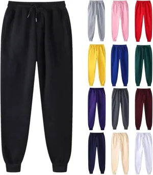 Womens Joggers Pants Pockets Plus Size Running Sweatpants Lounge Joggers Sweatpants Athletic Yoga Pants