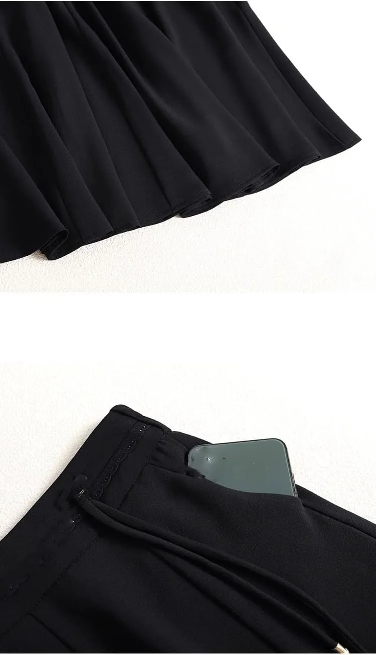 Women's Long Skirt Summer Elastic Waist Mid-Length Casual A Line Skirts for Women