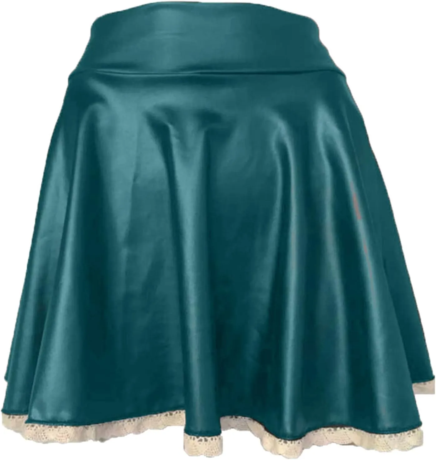 Womens Mini Skirt Comfy Casual Pleated Fashion A Line Women's Skirt Mini Shiny Skirt Mini Skirts for Women