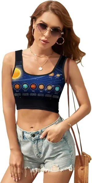 Women's Short Vest, Women's Tank Crop Top Workout Outfits for Yoga S-2XL