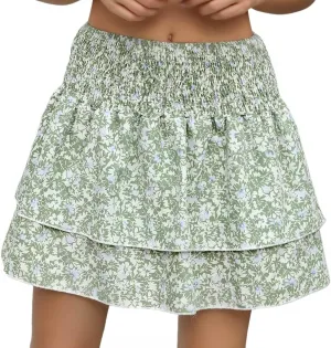Womens Sport Athletic Skirts Skirts for Women Color Block Graphic Mini Little Pleated High Cut Tiered Skirts 2025