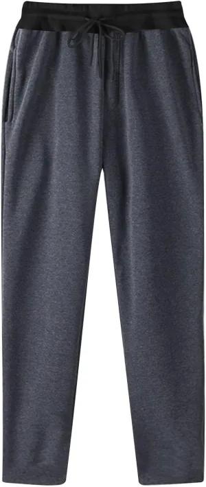 Womens Sweatpants 2024 Fleece Lined Pants Drawstring Wide Leg Pants with Pockets