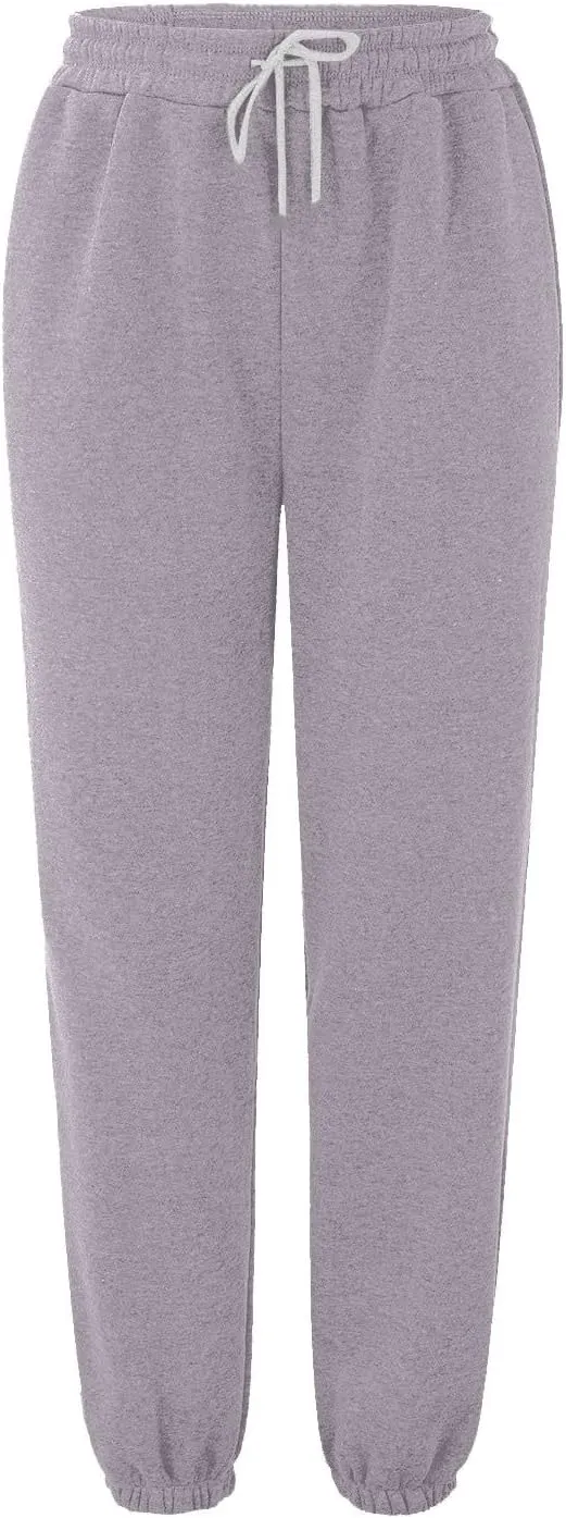 Womens Sweatpants High Waisted Baggy Workout Jogger Pants with Pockets Trousers Fall Clothes for Women 2024