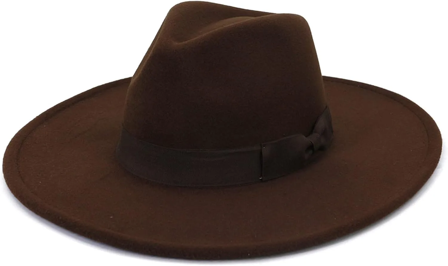 Wool Fedora Hats for Men Women Wide Brim Felt Panama Hat