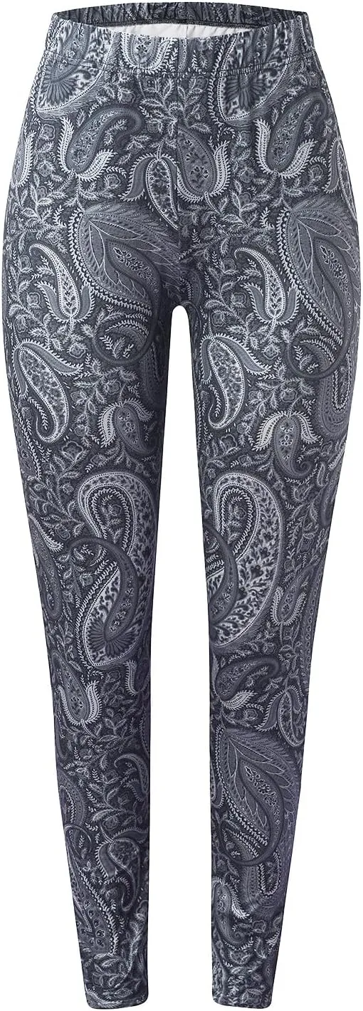 Workout Leggings for Women Seamless Vintage Printed Tights Womens Holiday Legging Yoga Pants Halloween