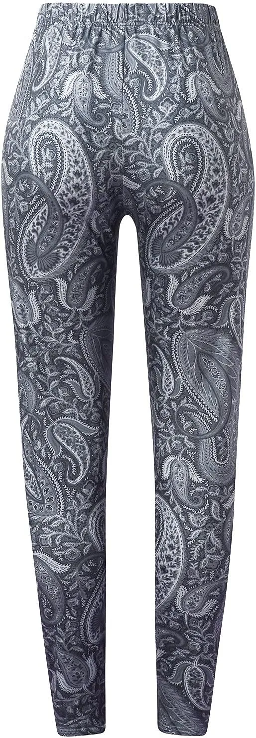 Workout Leggings for Women Seamless Vintage Printed Tights Womens Holiday Legging Yoga Pants Halloween