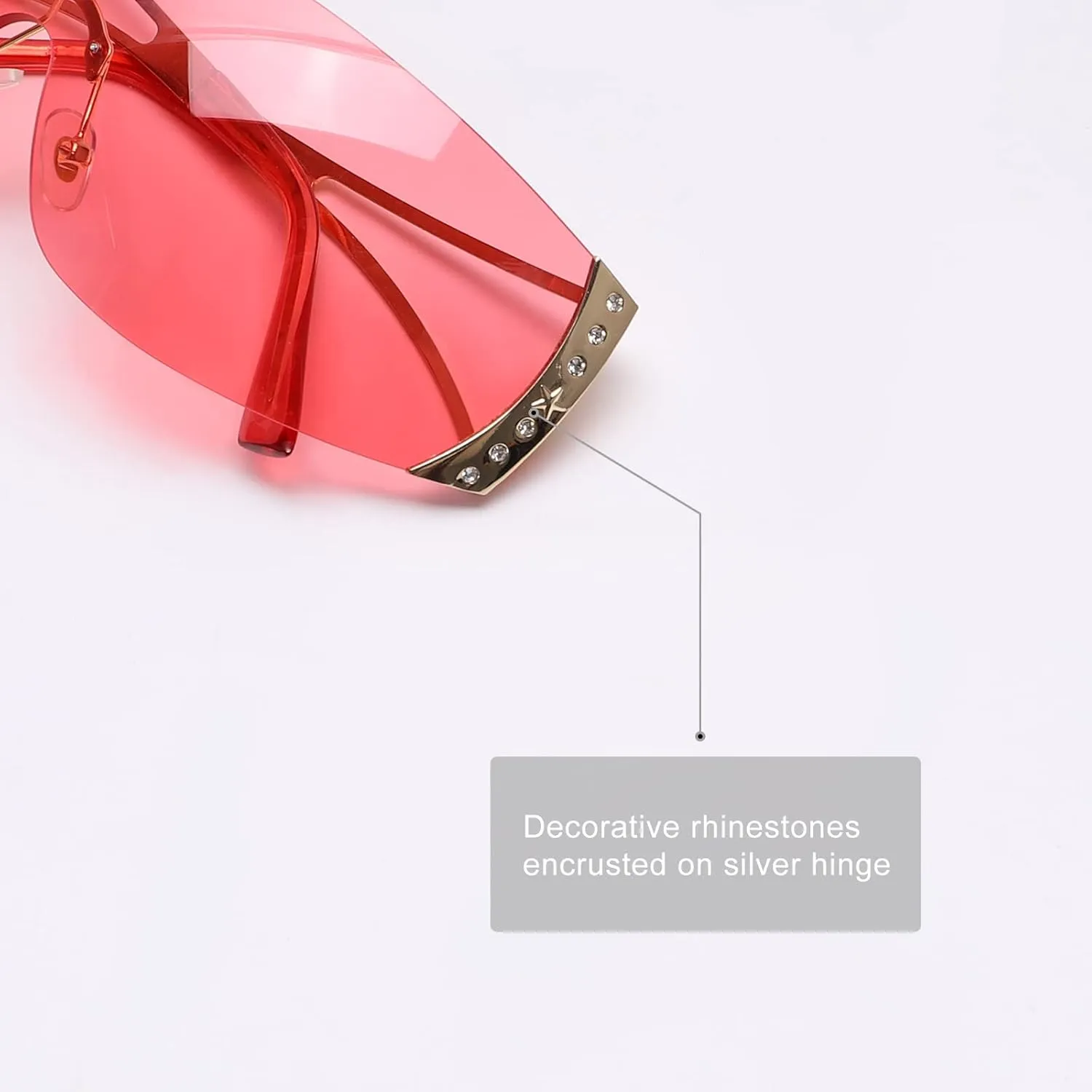Wrap Around Y2K Sunglasses for Women Men Shield Flat Top Sunglasses Futuristic Frameless Gradient Lens Sun Glasses