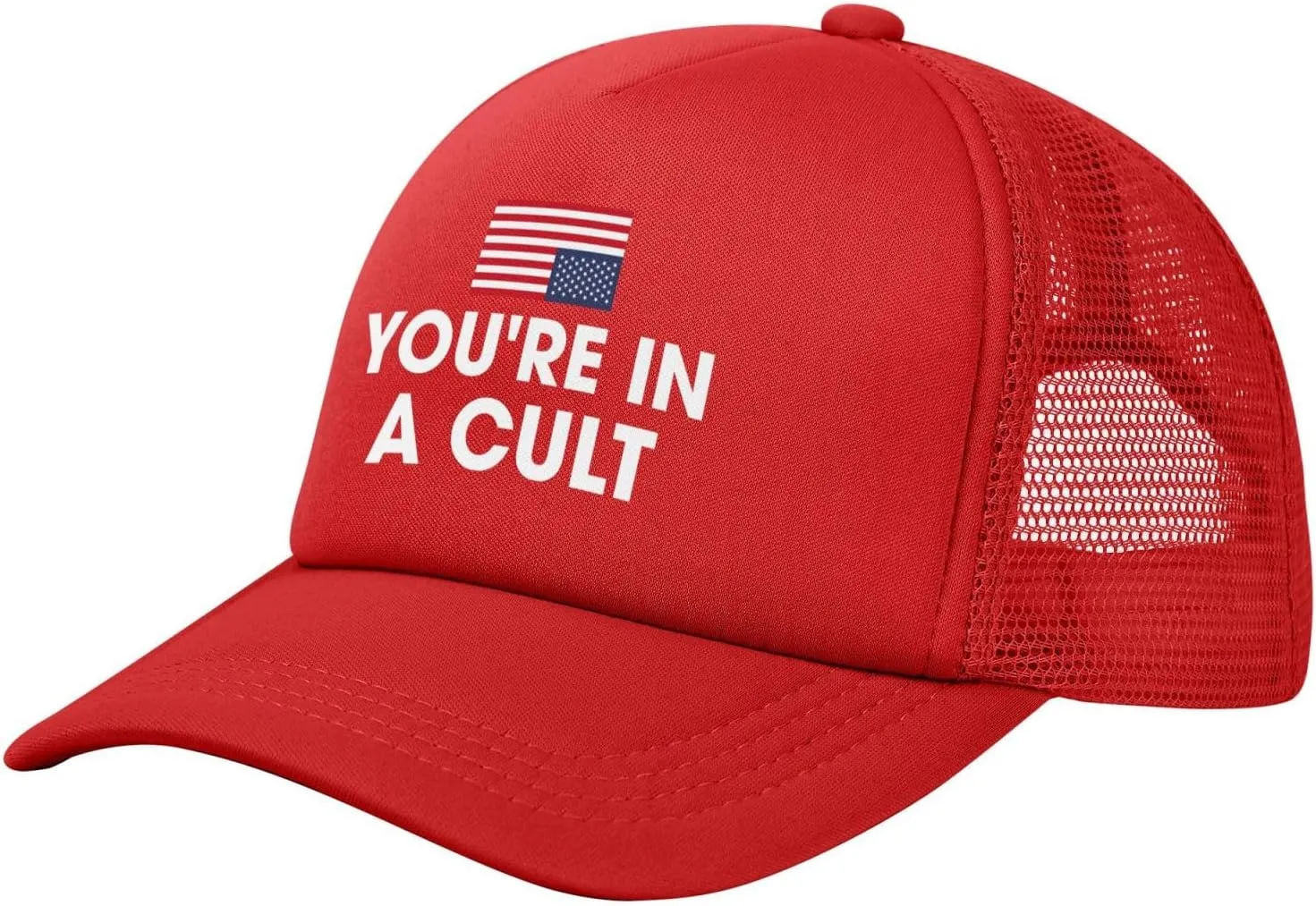 You're in A Cult Hats Anti-Idiots Mesh Trucker Baseball Cap