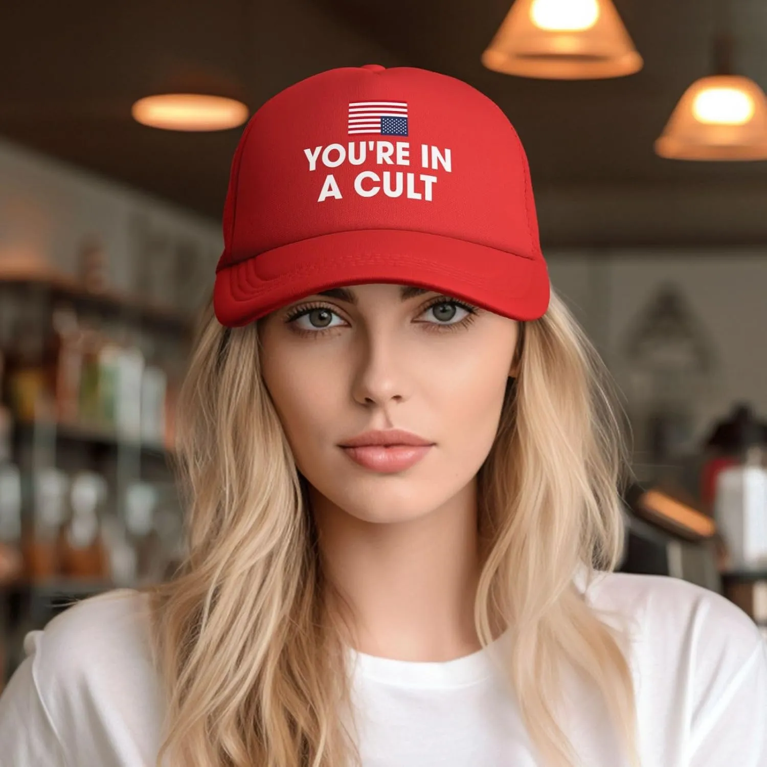 You're in A Cult Hats Anti-Idiots Mesh Trucker Baseball Cap
