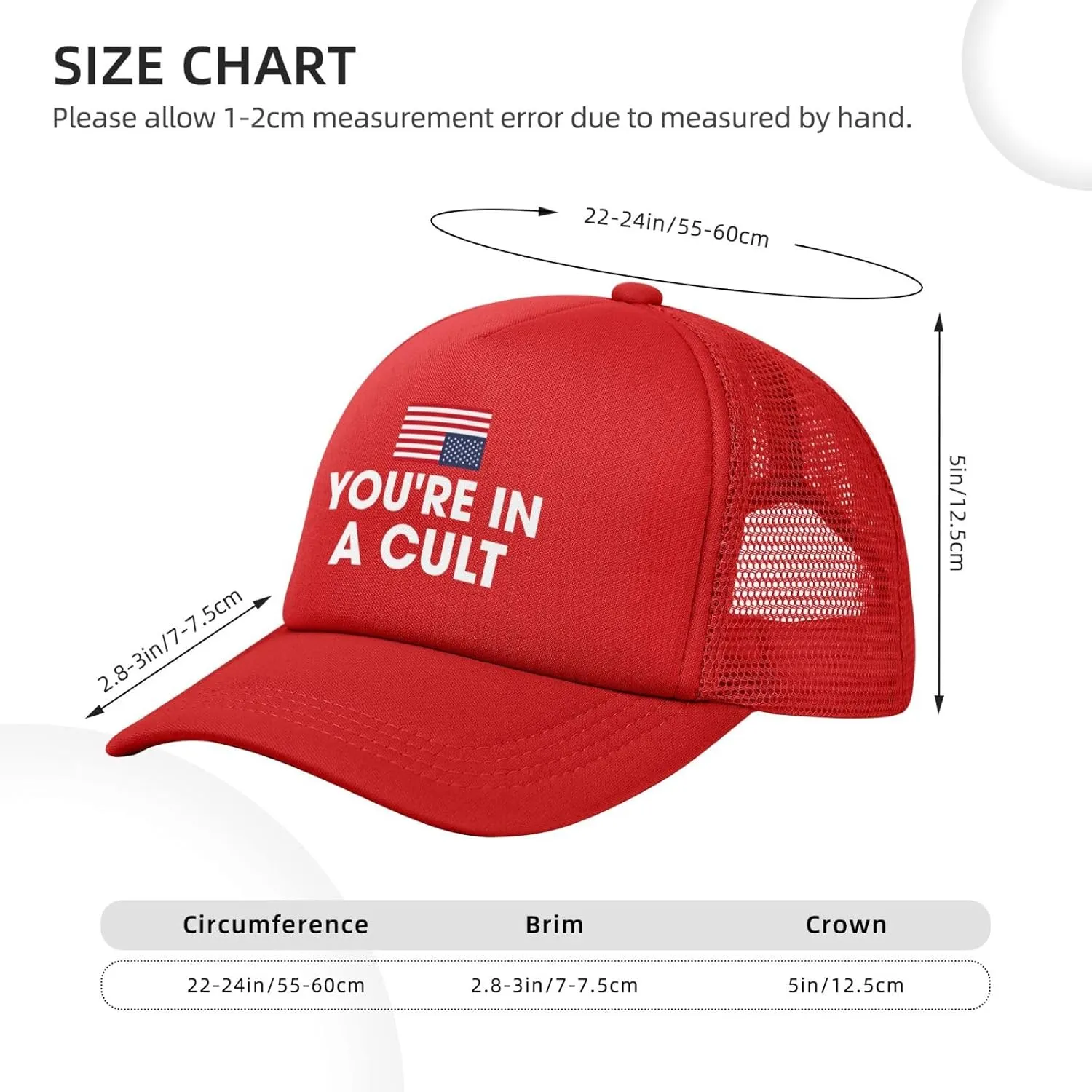 You're in A Cult Hats Anti-Idiots Mesh Trucker Baseball Cap