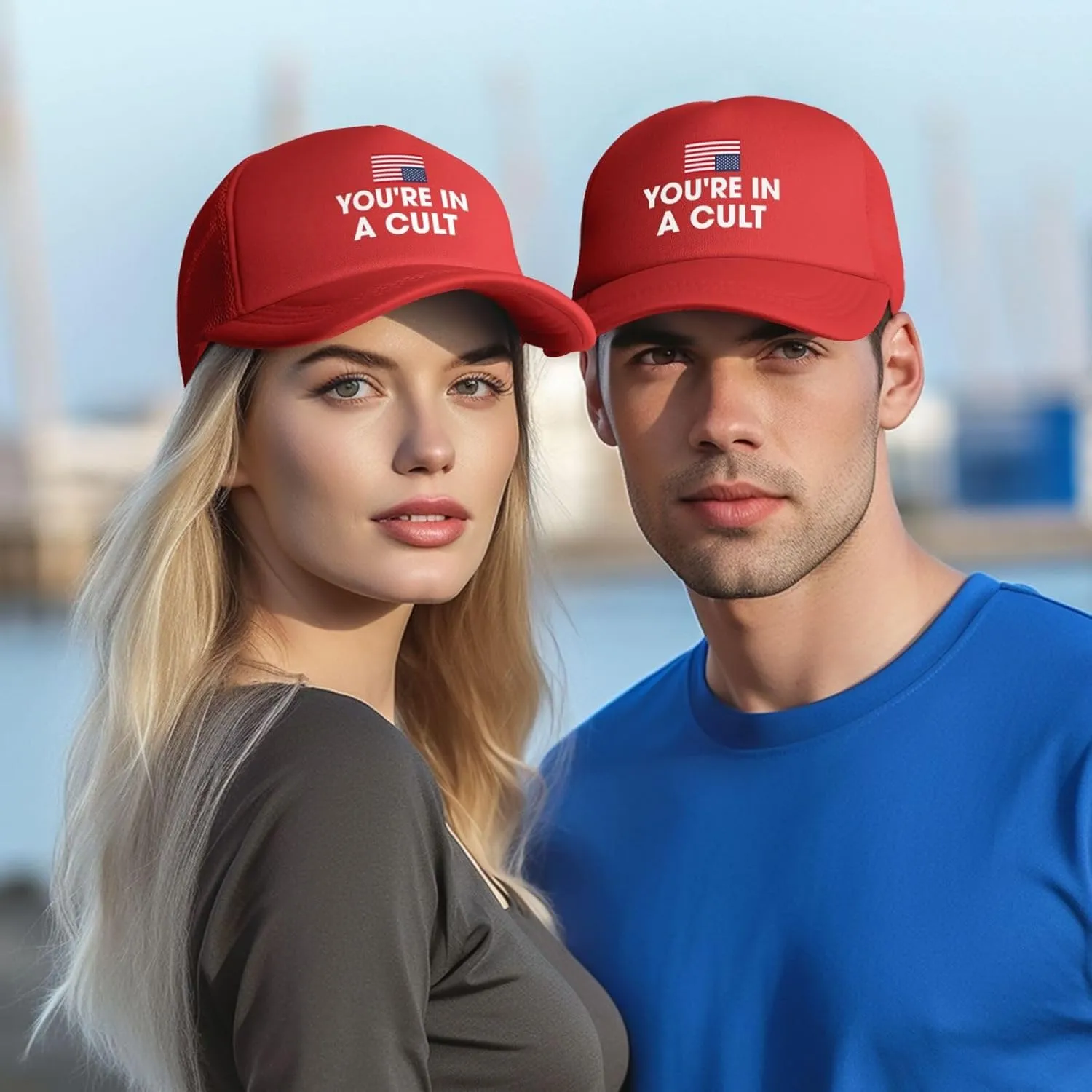 You're in A Cult Hats Anti-Idiots Mesh Trucker Baseball Cap