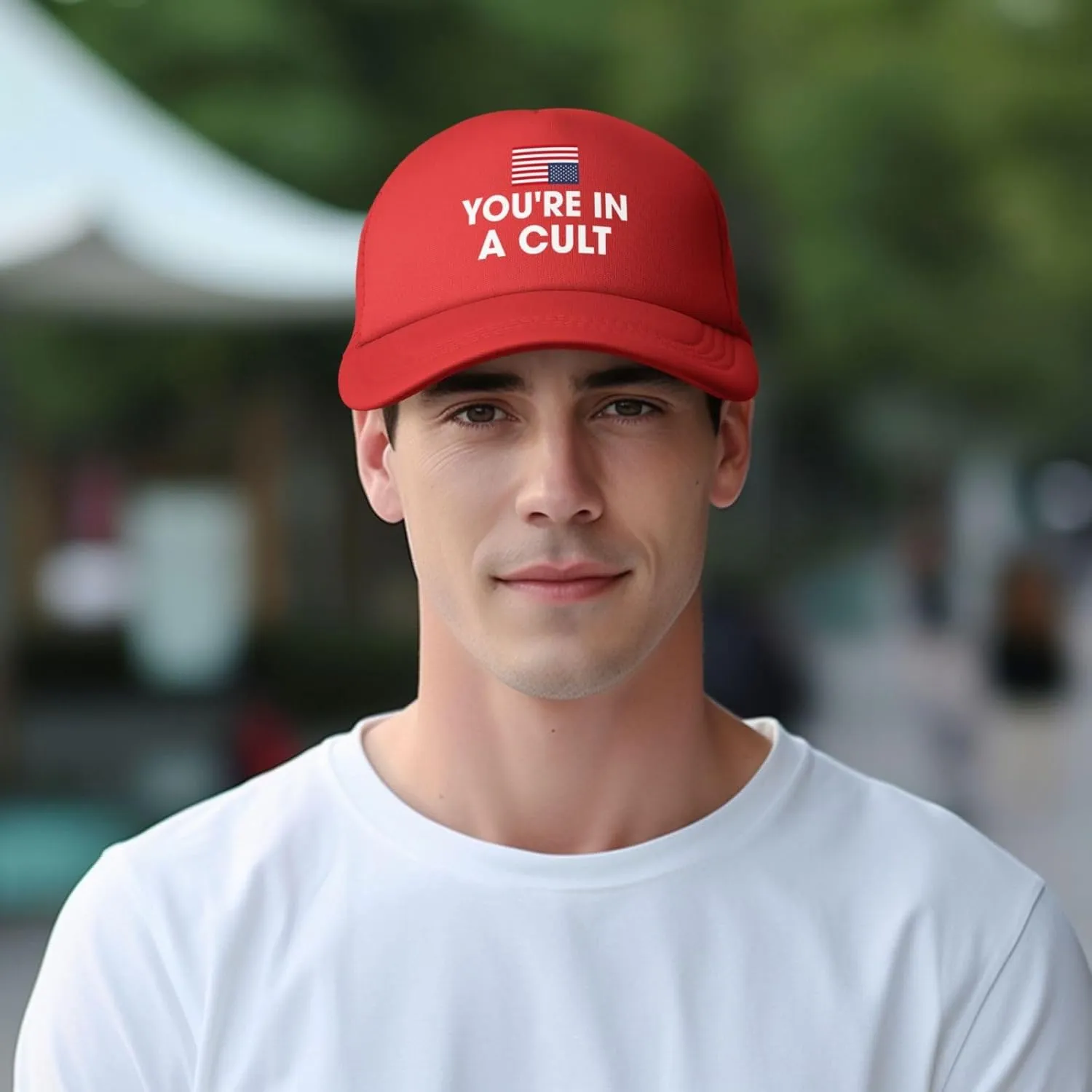 You're in A Cult Hats Anti-Idiots Mesh Trucker Baseball Cap
