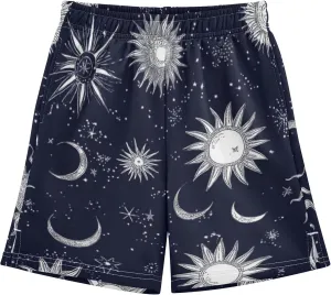 Youth Boys Cargo Shorts Lightweight Athletic Running Workout Shorts with Pockets