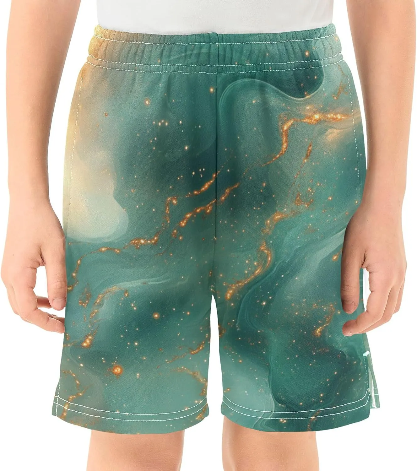 Youth Boys Cargo Shorts Lightweight Athletic Running Workout Shorts with Pockets