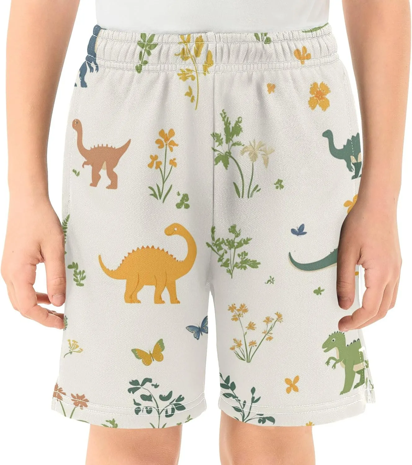 Youth Boys Cargo Shorts Lightweight Athletic Running Workout Shorts with Pockets