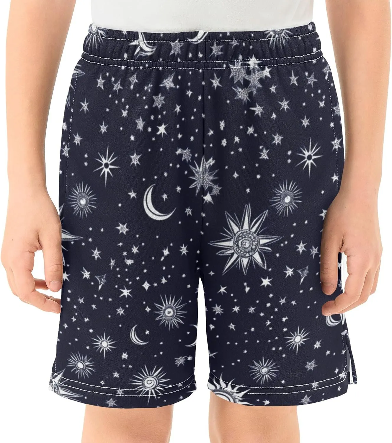 Youth Boys Cargo Shorts Lightweight Athletic Running Workout Shorts with Pockets
