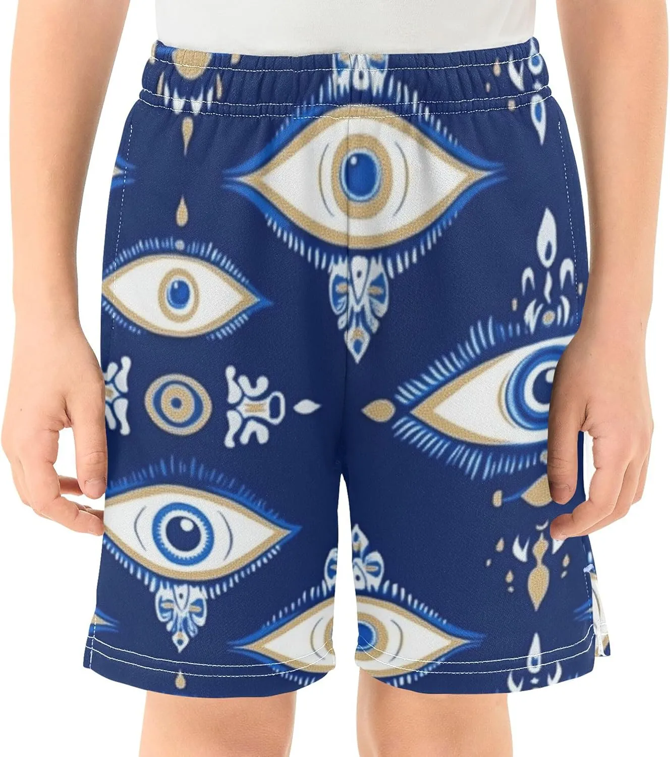 Youth Boys Cargo Shorts Lightweight Athletic Running Workout Shorts with Pockets