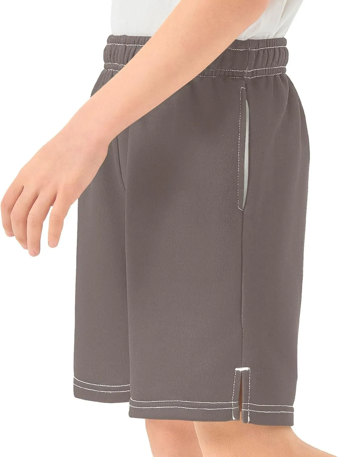 Youth Boys Cargo Shorts Lightweight Athletic Running Workout Shorts with Pockets