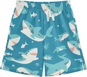 Youth Boys Cargo Shorts Lightweight Athletic Running Workout Shorts with Pockets