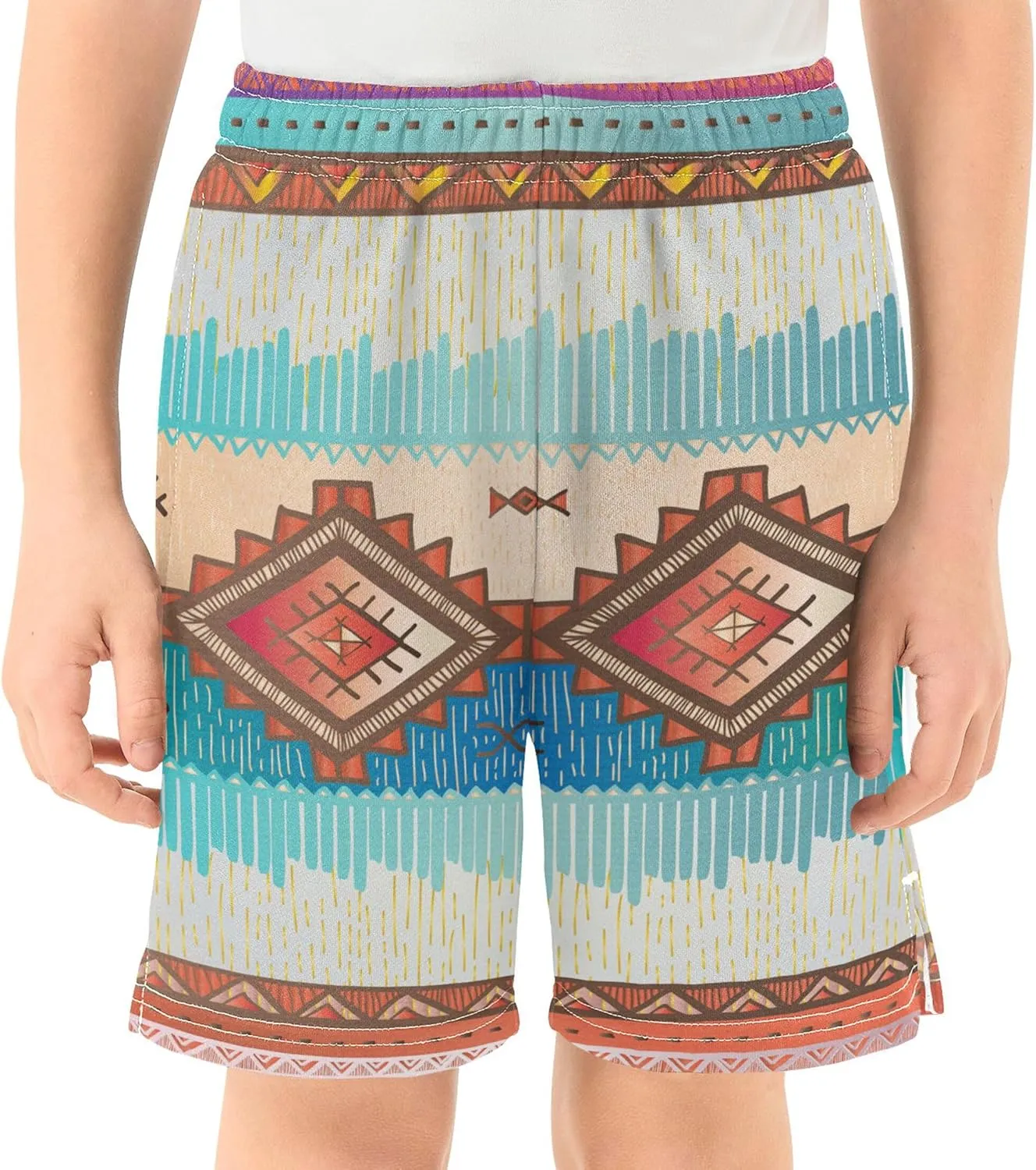 Youth Boys Cargo Shorts Lightweight Athletic Running Workout Shorts with Pockets