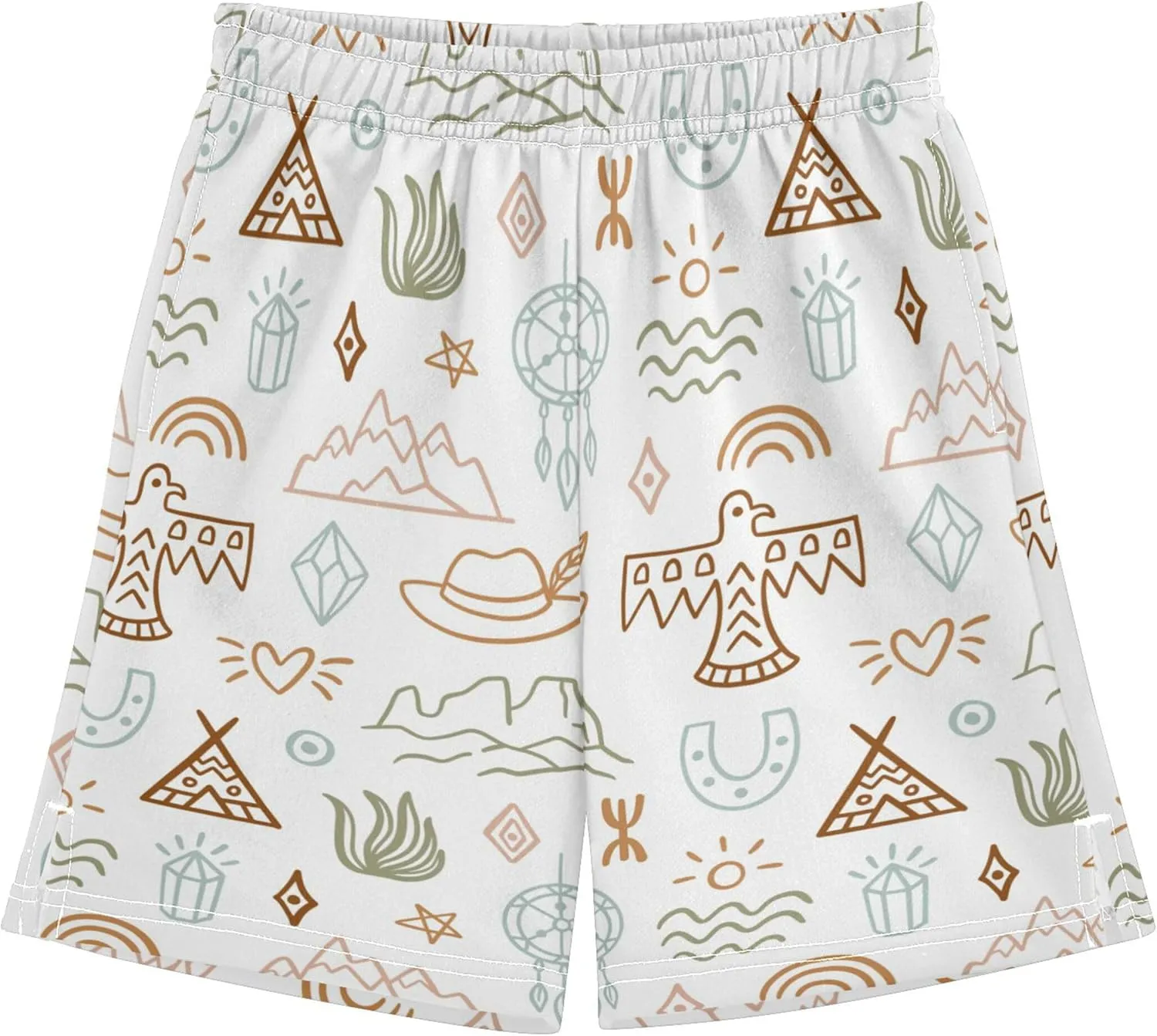 Youth Boys Cargo Shorts Lightweight Athletic Running Workout Shorts with Pockets