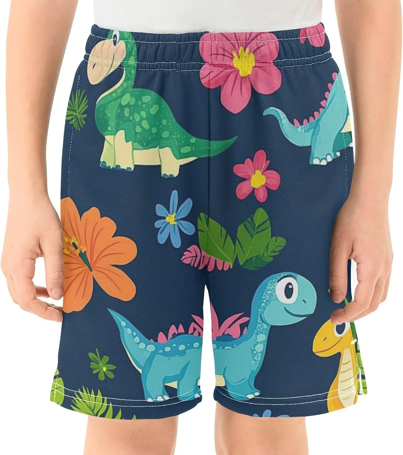 Youth Boys Cargo Shorts Lightweight Athletic Running Workout Shorts with Pockets