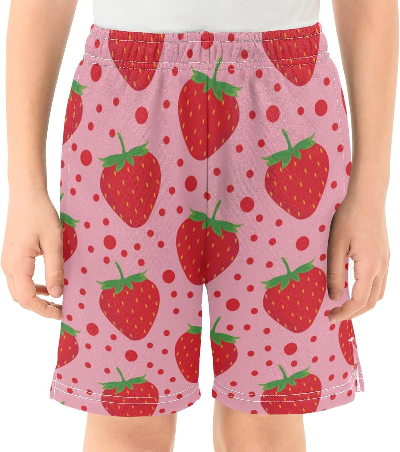 Youth Boys Cargo Shorts Lightweight Athletic Running Workout Shorts with Pockets