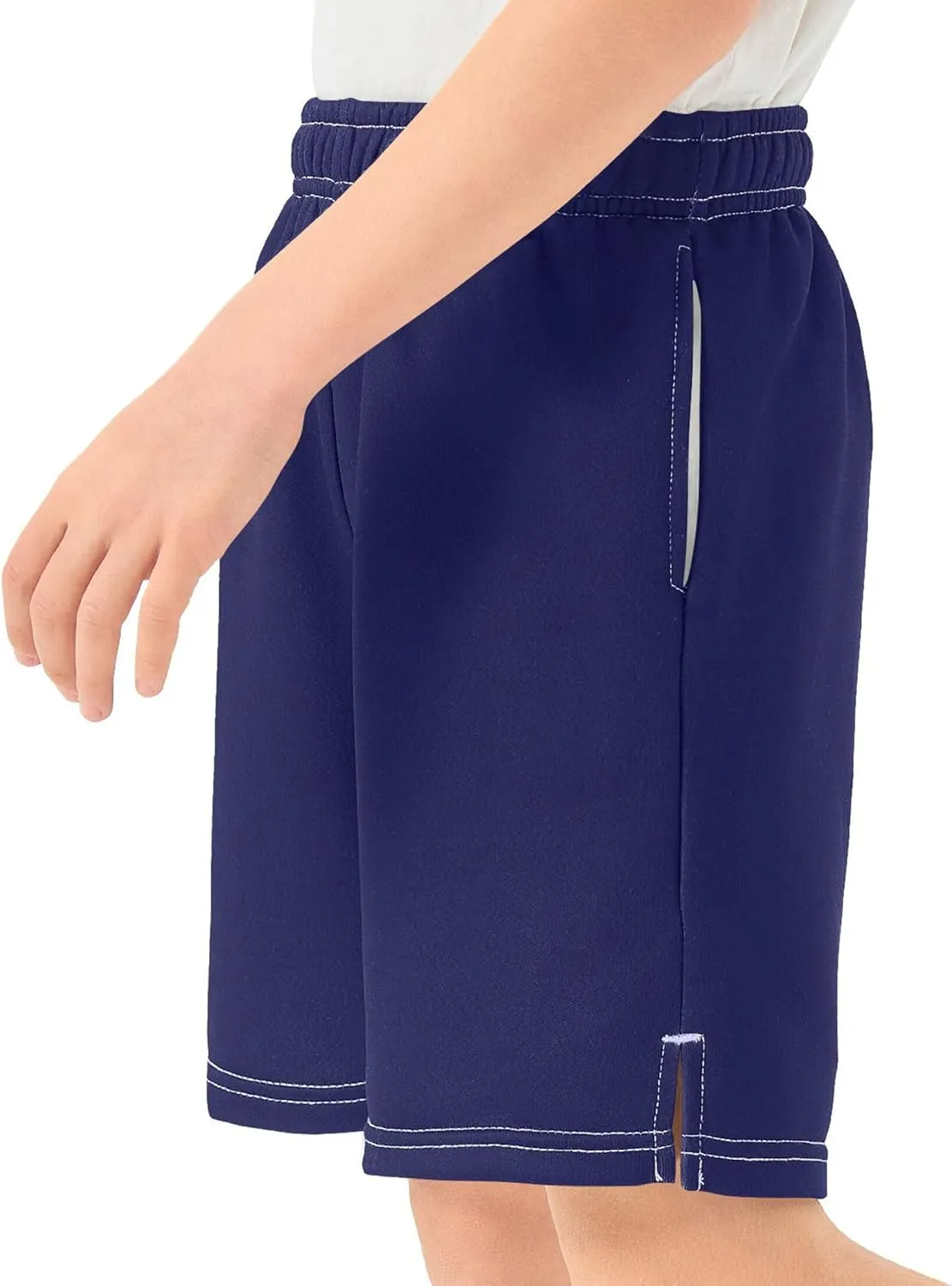 Youth Boys Cargo Shorts Lightweight Athletic Running Workout Shorts with Pockets