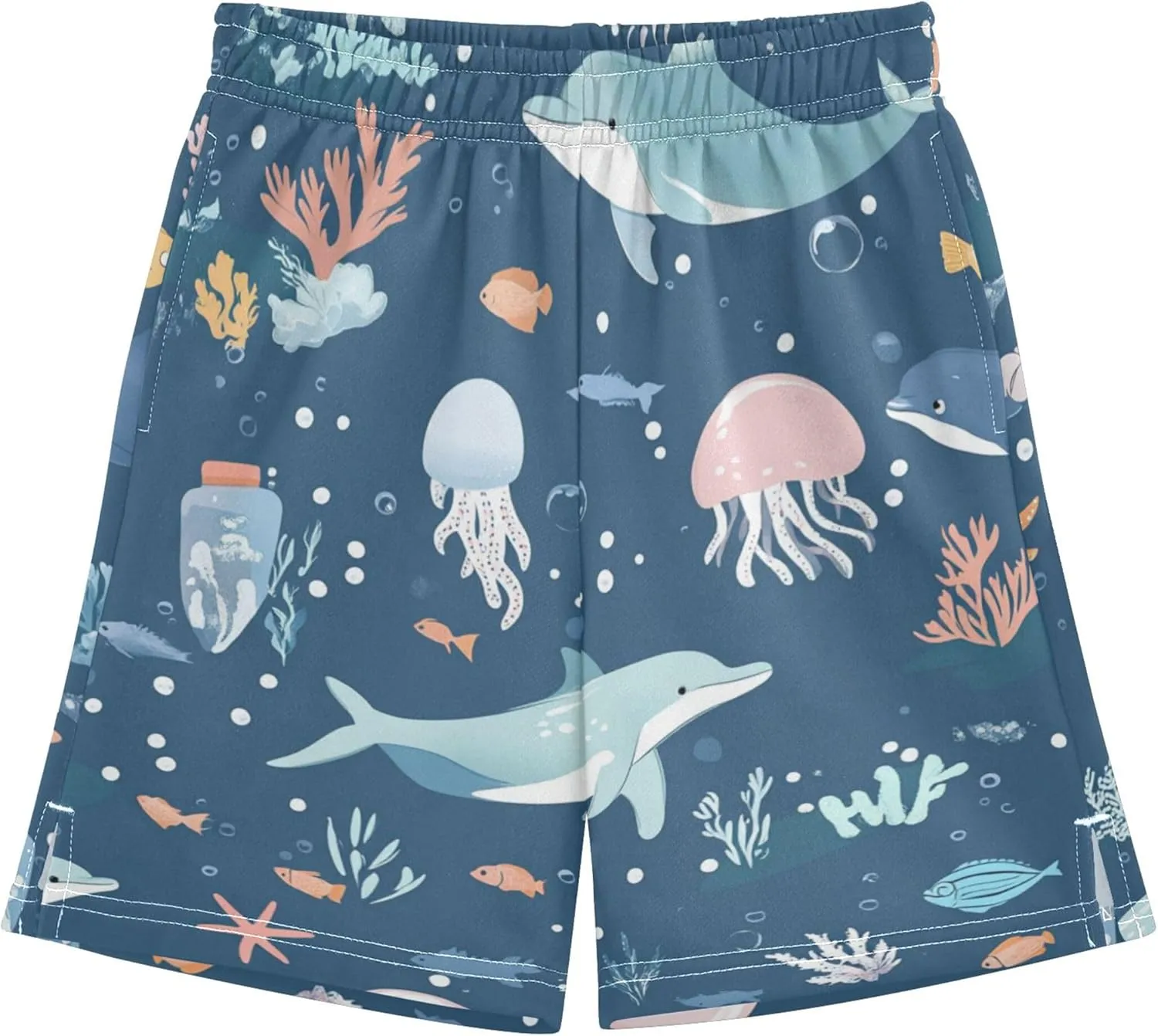 Youth Boys Cargo Shorts Lightweight Athletic Running Workout Shorts with Pockets