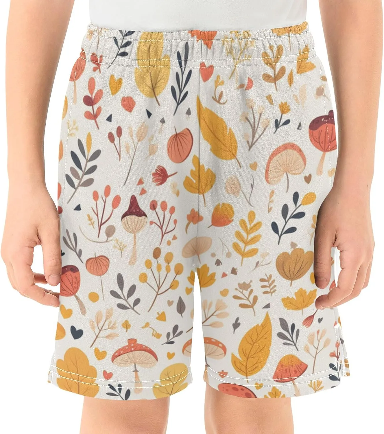 Youth Boys Cargo Shorts Lightweight Athletic Running Workout Shorts with Pockets